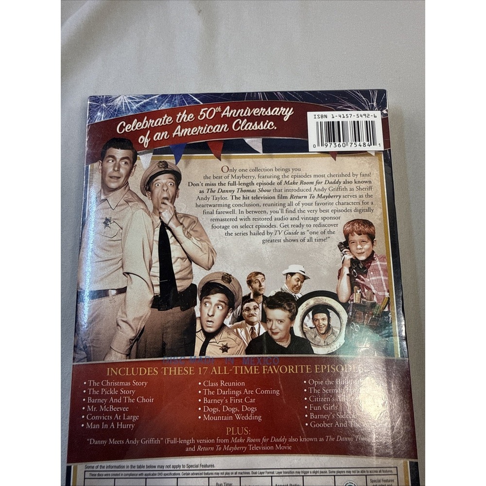 The Andy Griffith Show: 50th Anniversary: the Best of Mayberry (DVD) - Picture 3 of 4